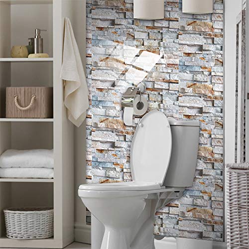 12 Pcs Moroccan Style Tile Sticker, 4X8 Inch(10X20Cm) Traditional Diy Murals, Tile Waterproof Oil Proof Removable Decals For Bathroom & Kitchen Backsplash 102 (Kit-033) #TOP7