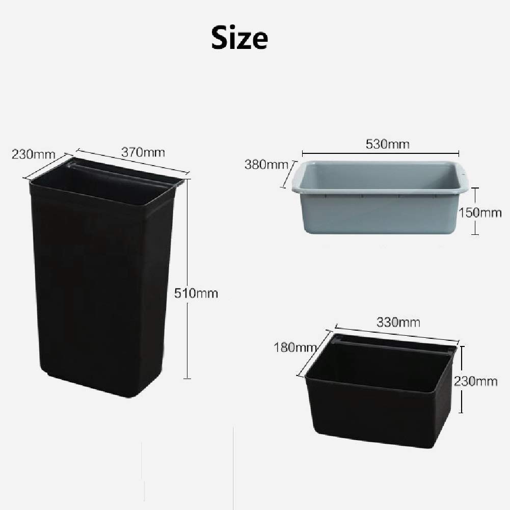 Ruchome Wózki, Wózek Do Serwowania Gospodarstwa Domowego Plastikowy 3-Półkowy Wózek Koszyjnych Do Szpitala W Szkole Restauracyjnej, Z Kołami 5 Pojemności, Przytrzymaj Do 150 Kg/Szary/62 * 44 *