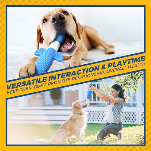 Vitscan verbesserte Nylon-Gänsehundespielzeuge für Aggressive Kauer, robuste Hundespielzeuge für große Hunde mittlerer Rasse, robuste Hundekauspielzeuge zum Zahnen。
