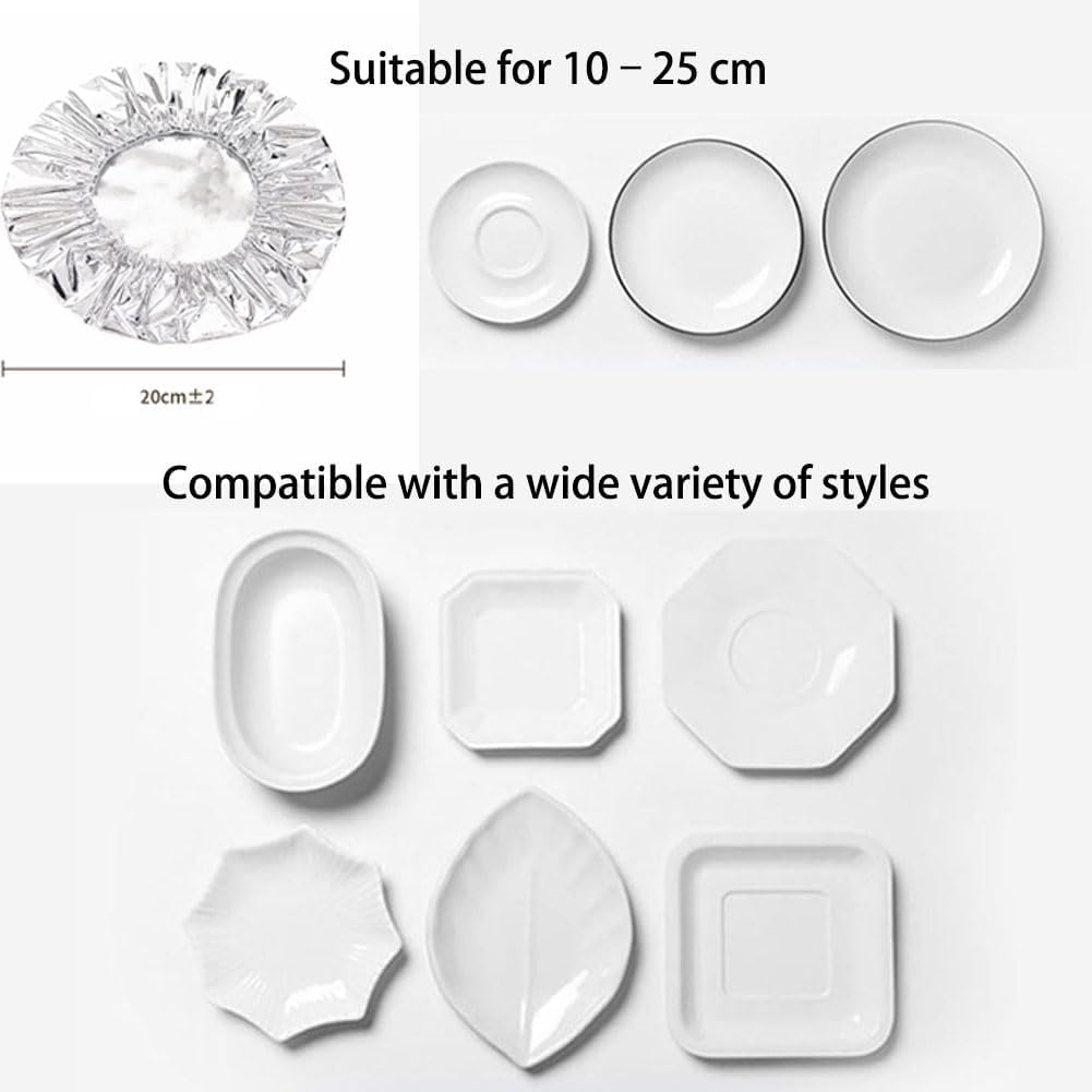 Aluminum Foil Insulation Cover, Elastic Foil Food Covers for Kitchen, Reusable Heat-Retaining Aluminium Food Covers, 110℃ Heat Resistant Elastic Lids for Kitchen, Picnic Restaurant (200Pcs)