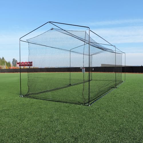 JUGS Free-Standing Short-Toss® Cage—This Large 35'L x 12'W x 12'H Short-Toss® Cage is The Right Size for Your Practice Facility or Most All backyards.