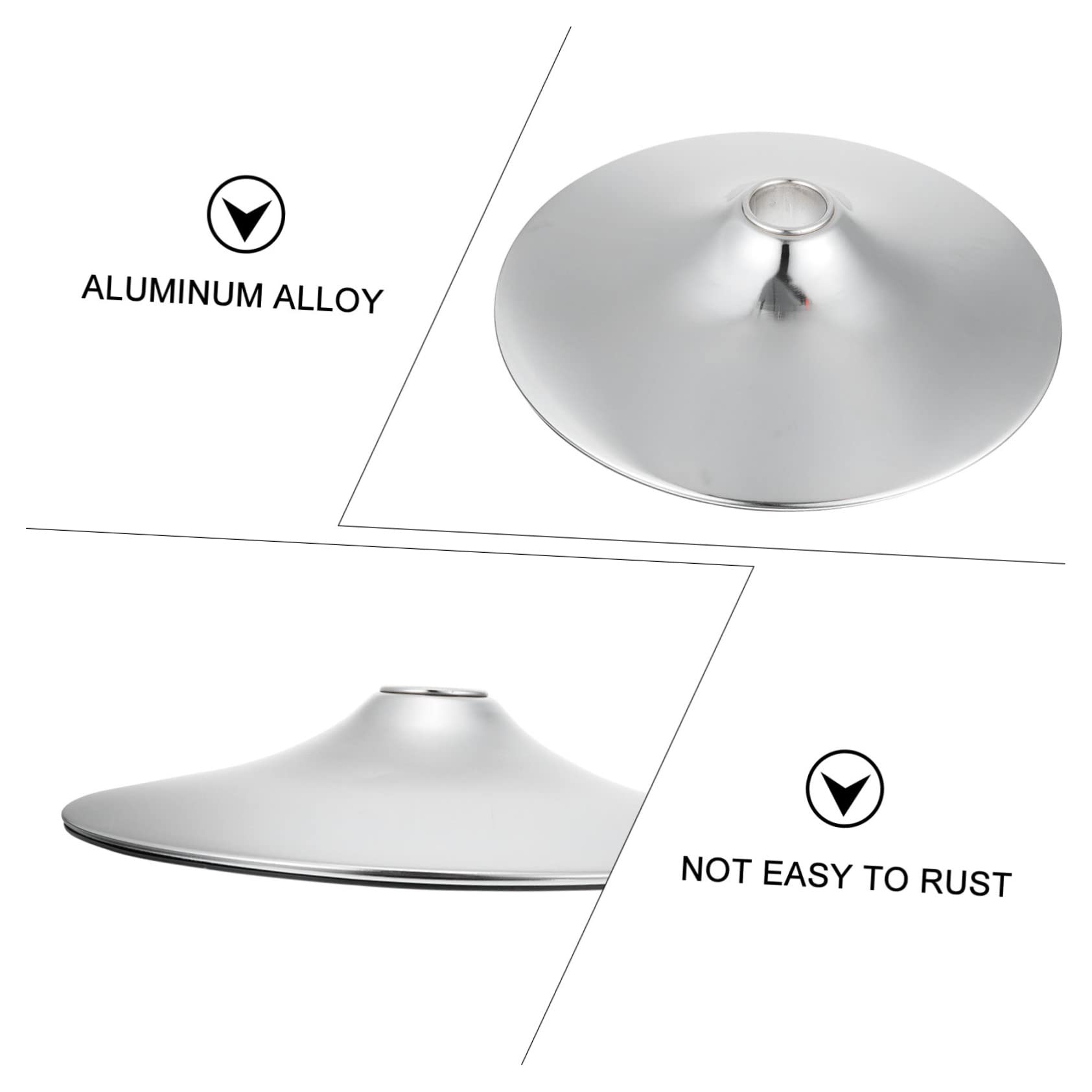 PRETYZOOM Aluminum Bar Chair Chassis Round Base for Table Chair High Load-bearing Sturdy