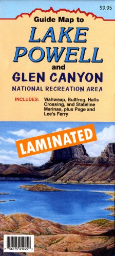 Guide Map to Lake Powell and Glen Canyon National Recreation...