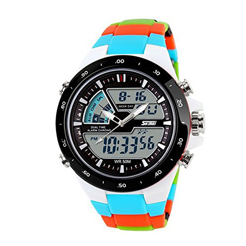 Bocideal Bocideal-1013 Bocideal-10211 - Reloj de Bolsillo, Correa de Silicona Color Azul