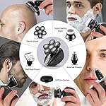 Head Shavers for Men Upgraded 5 in 1 Multifunctional Bald Head Shaver Grooming Kit Cordless Electric Razor for Men…