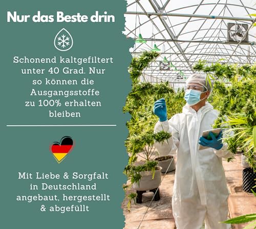 EXVital Hanfsamenöl, 25mg pro Tagesdosis,750 Tropfen, kaltgepresst, 30ml, Premium Anbau, vegan & laborgeprüft