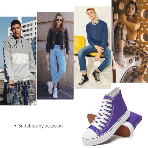 Image of hash bubbie High Top Canvas Sneakers Fashion Walking Shoes | high tops non slip on walking breathable casual comfortable lace up tennis shoes