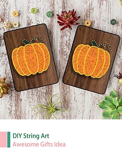 Image of BAZIMA DIY String Art Kit for Beginner,Unique Gift, DIY Pumpkin Craft Kit,Craft Kit for Holidays