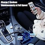 2-Pack 38W Car Charger USB C for iPhone 16 Pro Max Plus, Dual-Port USB-C+USB-A Cigarette Lighter Adapter Fast Charging Phone Plug with 4FT Type C Coiled Cable for iPhone 16e/15/Galaxy S25/S24, Pixel