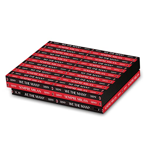 Vinyle AC Milan Xbox One X autocollant anti-rayures ajustement précis sous licence