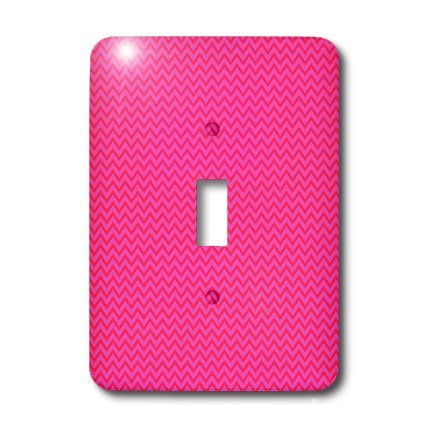 Interrupteur à bascule chevron rose abstrait 3dRose pour remplacer plaque standard