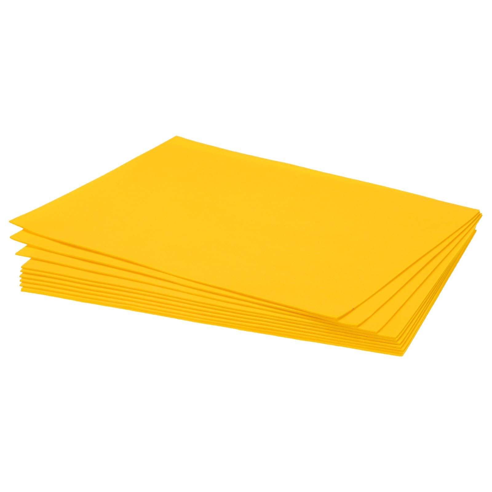 sourcing map EVA Foam Sheets Yellow 10.8 Inch x 8.5 Inch 1.7mm Thick Crafts Foam EVA Sheets for Costumes, Arts and Crafts Projects Pack of 10