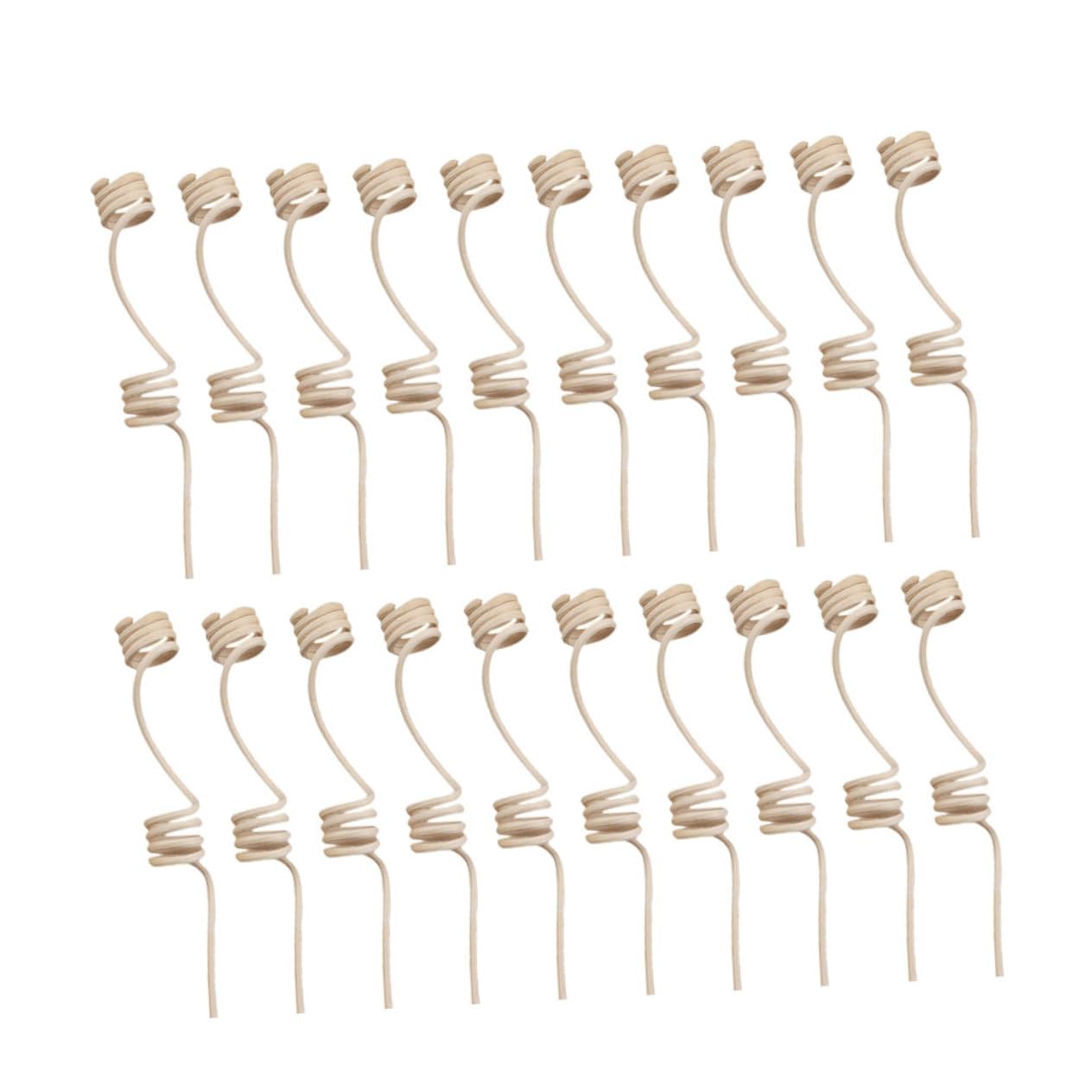 Unomor DIY Home Fragrance 20pcs Rattan Diffuser Sticks Spiral Essential Oil Diffuser Sticks Aroma Diffuser