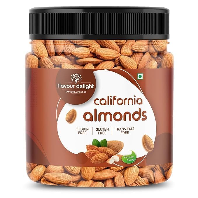 Image of Flavour Delight Premium Almond Kernels (500g) | Fresh & Natural Whole Nuts | No Preservatives | Daily Nutrition Pack
