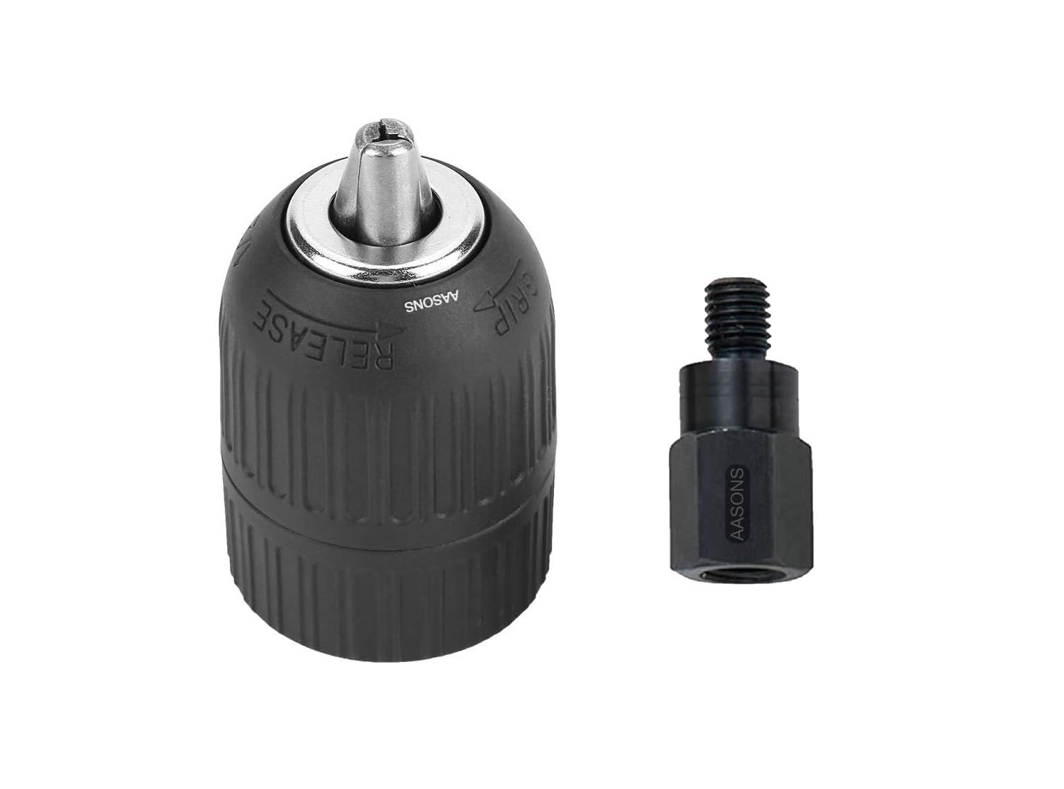 AASONS 13mm Drill Converter For 4” Angle Grinder To Electric Drilling Machine | Chuck Attachment Collet Adaptor M10 Thread Suitable For All 100mm Grinders