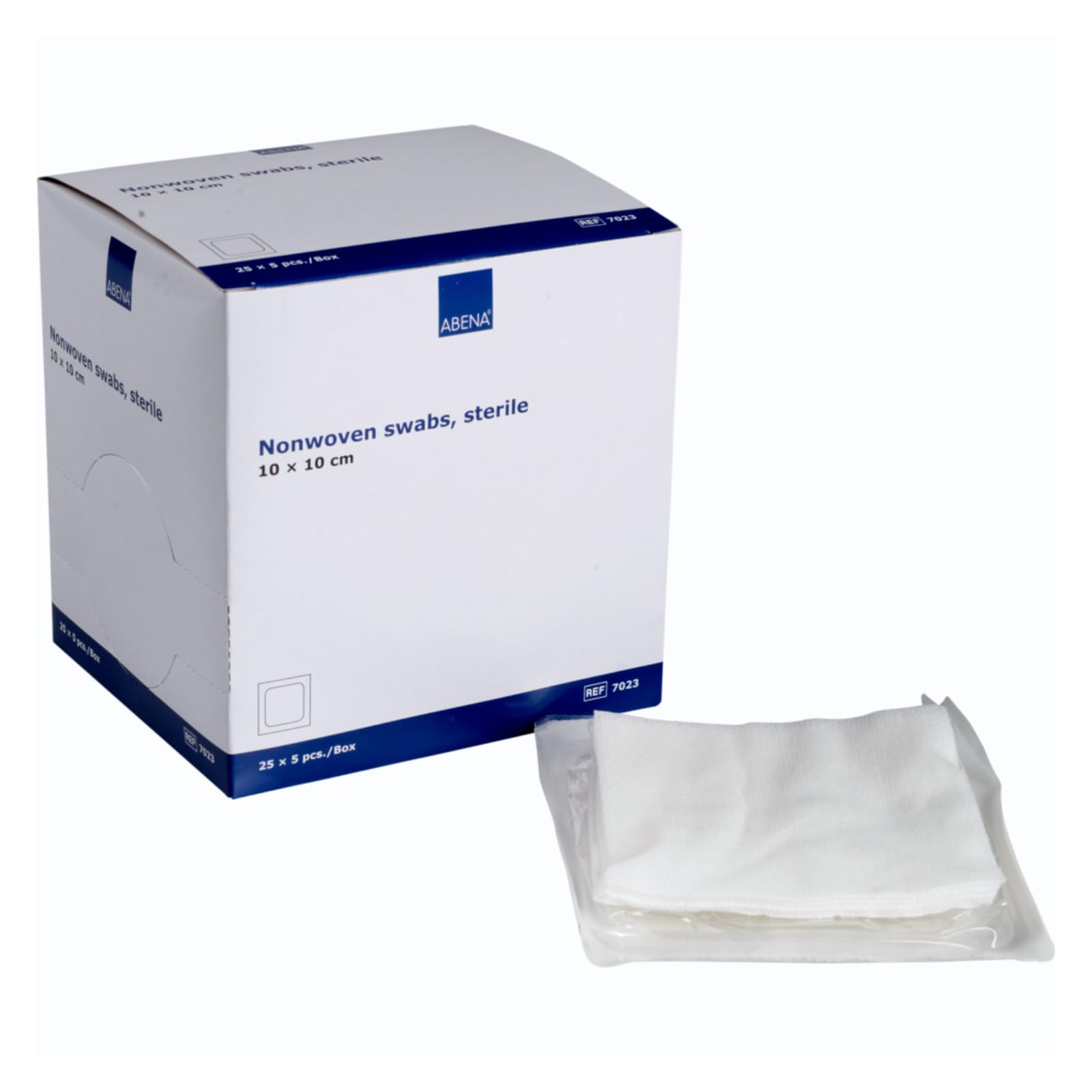 ABENAGauze Pads, 25 Individually Packed, 10x10cm Wound Dressings, Sterile, Soft Absorbent Gauze for Wound Dressing, Non-Adhesive Dressings for Wounds