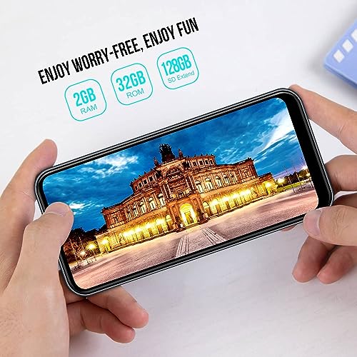 Kxd 4G Unlocked Cell Phones D68S Smartphones Unlocked Android 11 -Mobile Phones Dual Sim Free - 4000 Mah Battery - 2Gb+32/128Gb Extension - Face Unlock & Fingerprint - 8Mp Triple Cameras - Black #TOP6