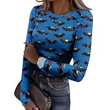 Wickeloberteil Damen Rüschenbluse Tshirts T Shirts Durchsichtiges Oberteil Strandbluse Meine Rechnungen Anzeigen Tshirt Musselin Bluse Halbarm Blau 2XL