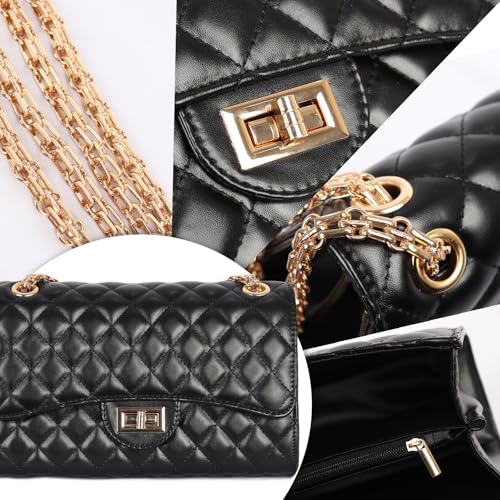 Quilted shoulder purse for women PU crossbody bag3