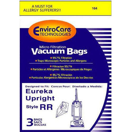 Bolsas de vacío Eureka estilo RR Micro filtrada 3 PK # 164, 61115 Jefe Smart Vac 4800