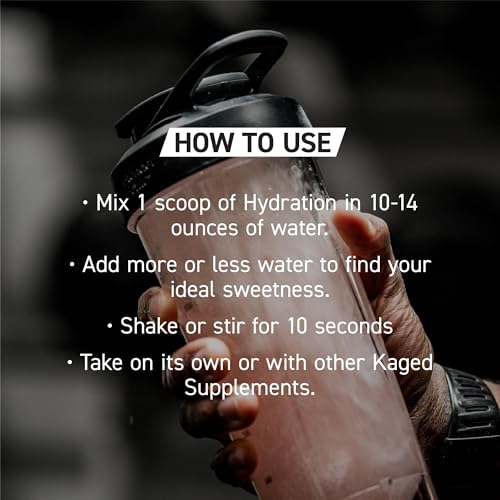 Image of Kaged Hydration Electrolytes Powder | Red Raspberry | Hydra-Charge Sports Drink Mix | Pre, Post, Intra Workout | Low Carb, Vegan, Gluten Free | Supplements for Men & Women | 30 Servings