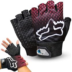 Genérico Guantes de Gimnasio para Hombre y Mujer Transpirables - Muñequera Acolchada para Entrenamiento, Gym, Fitness, Crossfit, calistenia, dominadas y Pesas - Guantillas Antideslizante Talla L