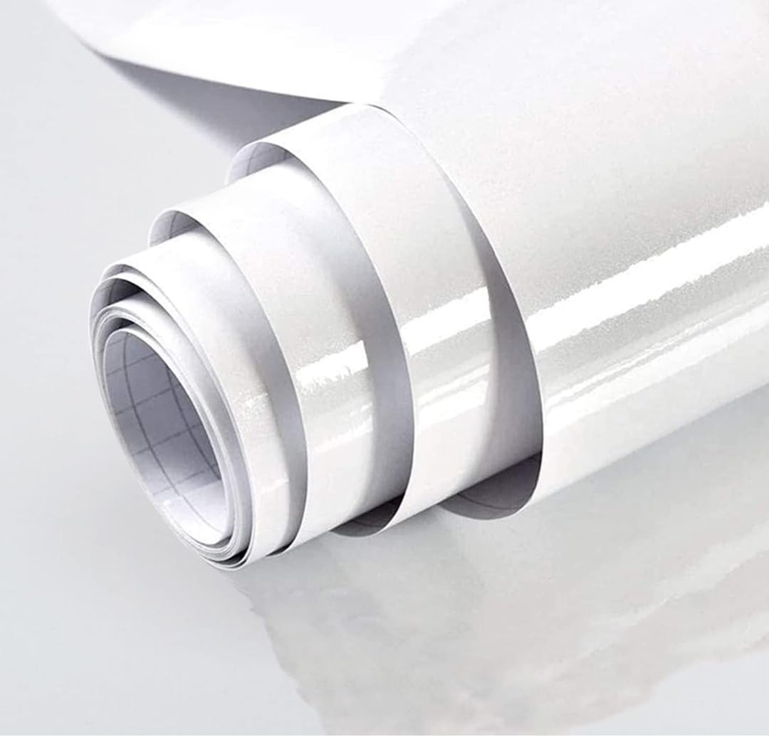 DEEMUS White Glossy Peel & Stick Self Adhesive Waterproof Sticker,Almirah, Floor, Tabletop, Wall, Fridge,Door Decorative Furniture Interior (2 x 50 Feet) (B0D9WF9VV8) Amazon Price History, Amazon Price Tracker