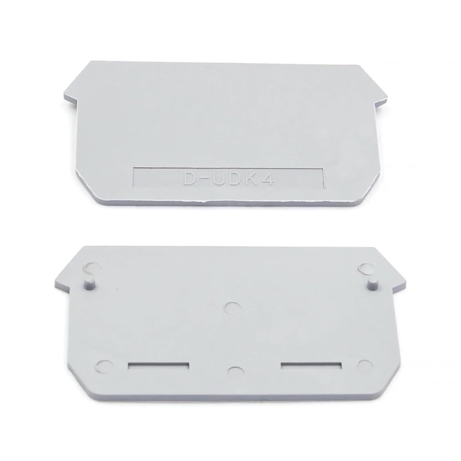 10Pcs D-UDK4 Terminal Block Divider Insulation Barrier Plate for DIN Rail Connectors