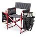 Picnic Time 'Fusion' Original Design Outdoor Folding Chair, Gray with Red Frame
