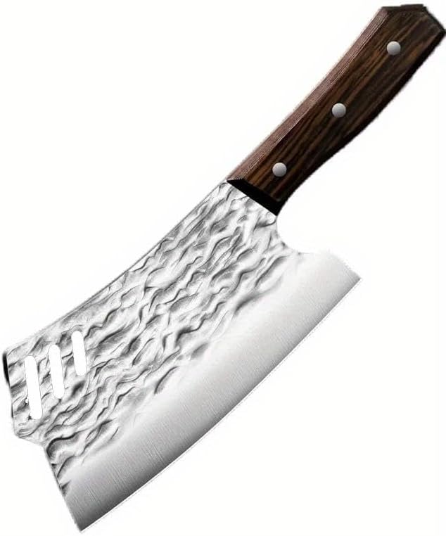 Meat Cleaver Knife, 7.28 Inch High Hardness Forged Chopping Bone Knife Stainless Steel Chopping Vegetables And Meat Dual-purpose Knives