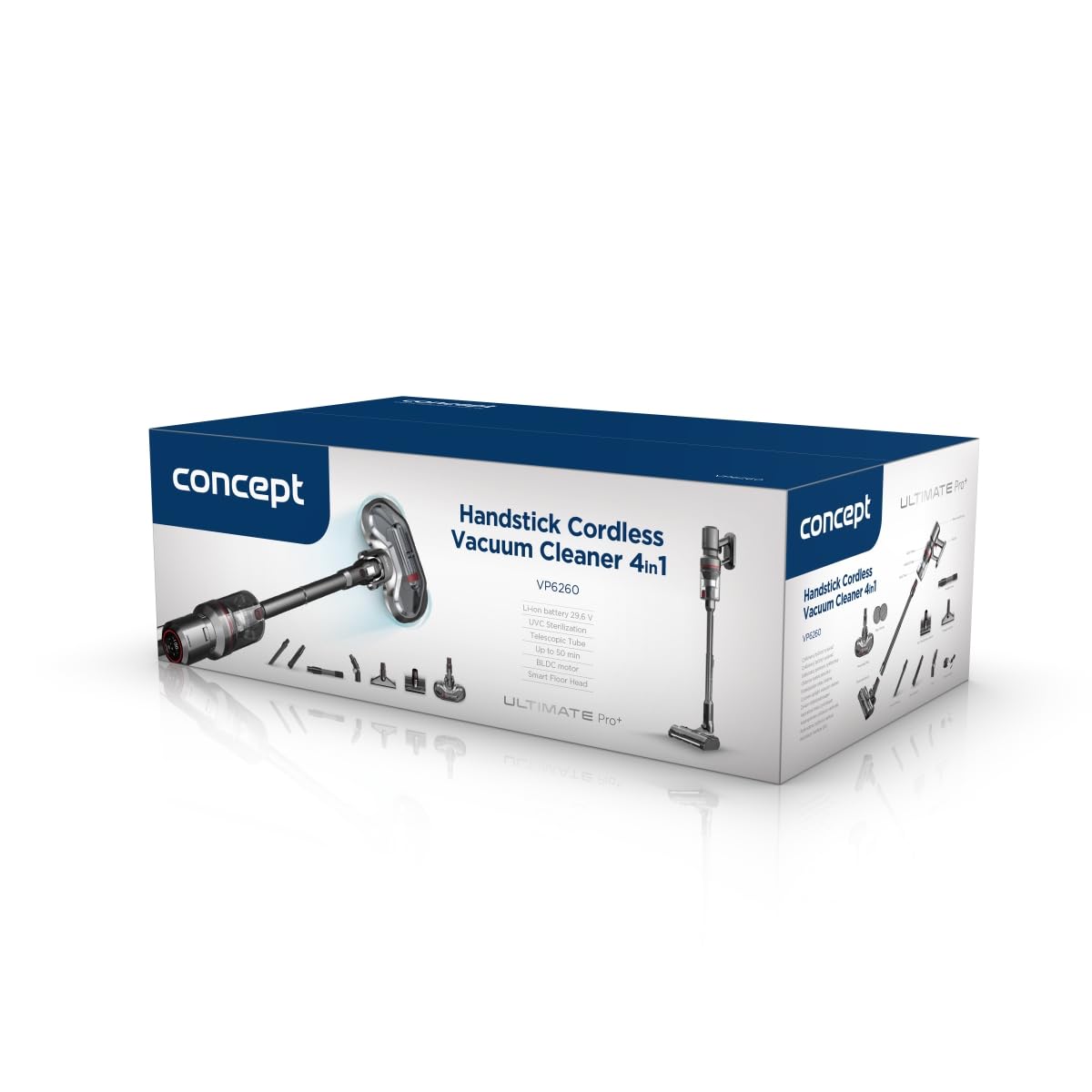 Concept VP6260, odkurzacz pionowy, czarny, 470 ml