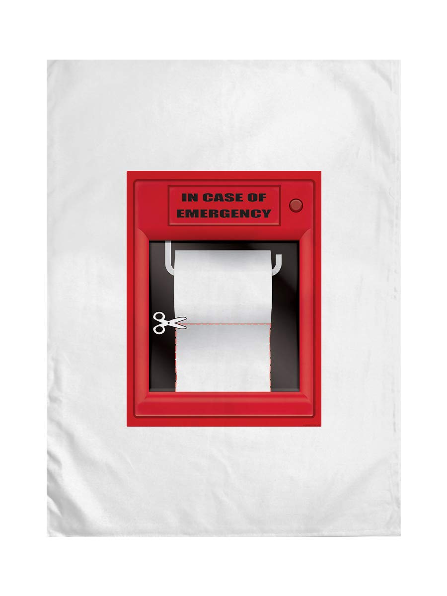 Real Slick Tees In Case Of Emergency Break For Toilet Roll Tea Towel