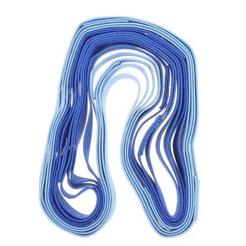 PAMINGONO Bandas Elásticas para Toallas de Playa 8 Piezas Correas de Caucho Elásticas 2 CM Ancho y 30 CM Largo Colores Azul y Azul Agua Sujetan Toallas en Sillas de Playa para Viajes