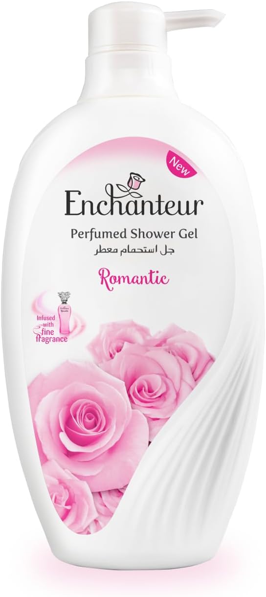 EnchantEUr Romantic Shower Gel, Shower Experience With Fine Floral Fragrance, 550 ml