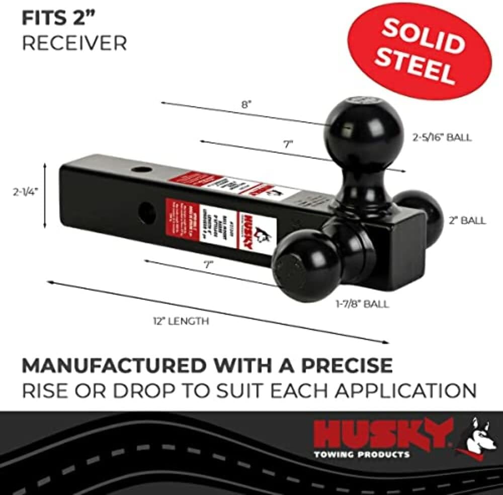 Husky Towing 31349 Trailer Hitch Ball Mount Hitch Accessories