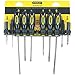 Stanley 60-100 10-Piece Standard Fluted Screwdriver Set