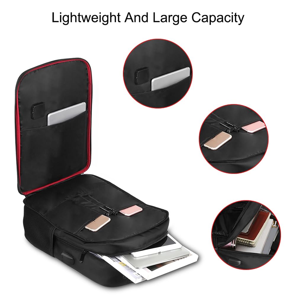 FLEXMAN 5V 14W Speciatura Solare, Borsa da Viaggio in Nylon a Prova di Acqua con Pannello Solare Dual USB, Zaino per Esterni di Grande Capacità per le Campeggio Craging da Trekking