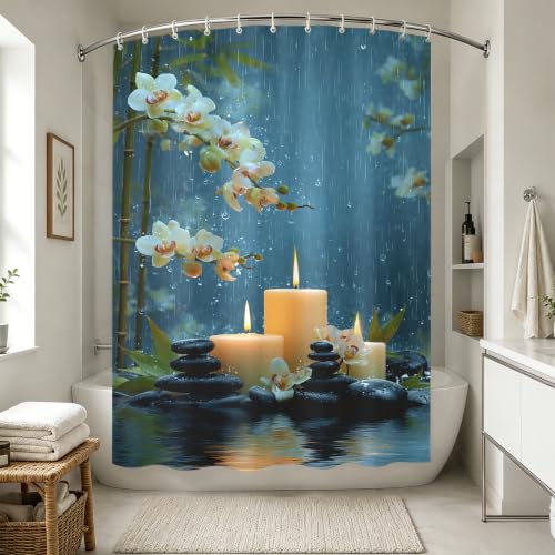 Rideau de douche zen pour s'évader dans un spa japonais - 2