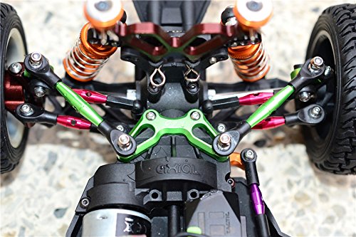 Axial Yeti Jr. Score Trophy Truck (Ax90052) / Yeti Jr. Maverick (Axi90069) Upgrade Parts Aluminum Tie Rods Design Stabilizer For Front C Hub - 1 Set Black #TOP2