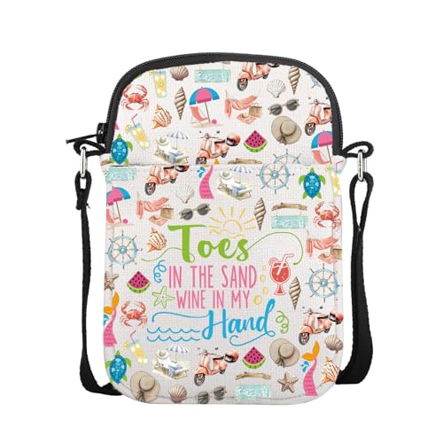 CMNIM Summer Beaches Vacation Gift Beach Crossbody Purse Seaside Themed Beach- Travel Bag for Beachs Lover Trip Accessories