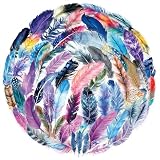 50Pcs Watercolor Feather Stickers for Water Bottles,Waterproof Vinyl Aesthetic Boho Feather Decals for Laptops,Scrapbook, Journal,Cute Nature Stickers for Teens Adults,DIY for Phone Case, Luggage