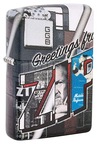 Encendedor de bolsillo Zippo color gris retro