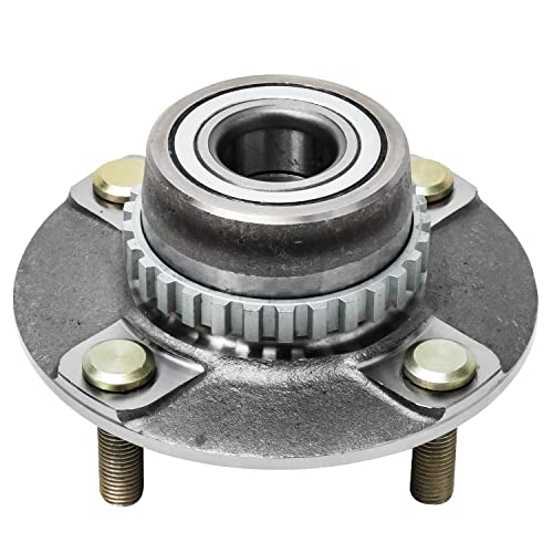 Image of Detroit Axle - Rear 2pc Wheel Bearing Hubs for Hyundai 1995-1996 Accent, 2 Wheel Bearing and Hubs Assembly Replacement