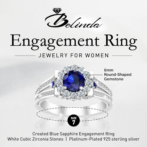 Womens Platinum Silver Sparkle Gemstone Bridal Engagement Ring2