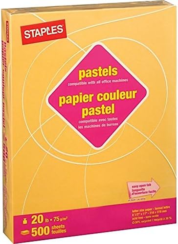 Miniatura 3 de Staples Papel de copia color pastel 8 12 pulgadas x 11 pulgadas Goldenrod Resam