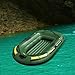 Yiju Inflatable Boat, 2 Person Inflatable Fishing Boat Kayak with Oar Holders Double Air Chambers