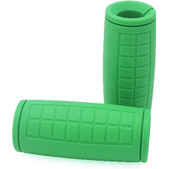 qibylift Silicone Rubber Barbell Grips Fits Standard Barbell - Dumbbell Grips Pull Up Bar Thick Bar Adapter for Bodybuilding Muscle Building Weightlifting Green