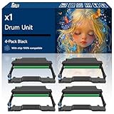 x1 Drum Unit Compatible with Huawei pix Lab X1 Printers, High-Yield Vibrant Colors, Sharp Text, Easy Installation, Perfect for Home & Office Use (4 Pack Black)