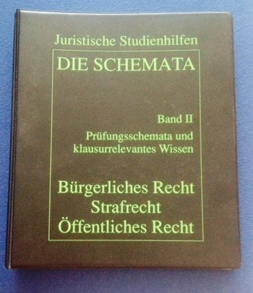 Juristische Studienhilfen: Die Schemata. Bürgerliches Recht, Strafrecht, Öffentliches Recht, Band 2