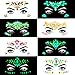 YRYM HT Face Jewels - Noctilucent Face Gems Mermaid Face Jewels Festival, Body Rhinestone Gems Rave Rainbow Face Crystals Luminous for Christmas Festival Music Carnival Party Makeup（8 Sets collection）